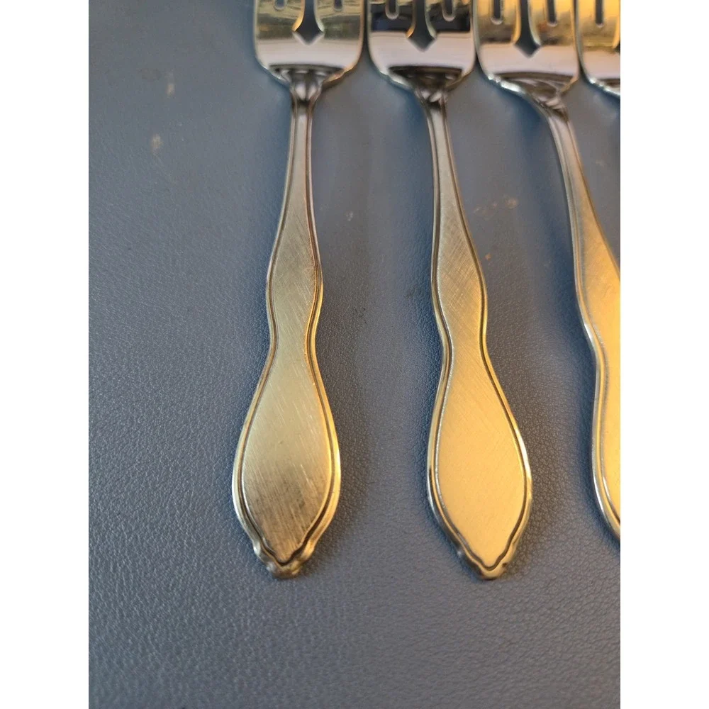 Oneida Twilight Stainless Salad Forks 6.25 in Set of 5